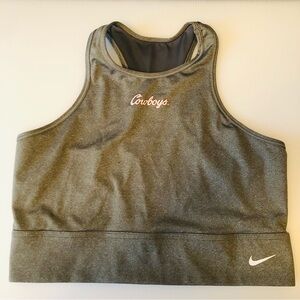 Nike Women's Reversible Sports Bra XL Gray Oklahoma State Cowboys DRI-FIT